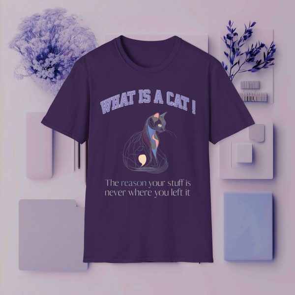 What is a Cat – The Reason Your Stuff is Never Where You Left It Cat Graphic T-Shirt | BONYTA.Online - Image 12