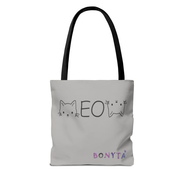 "Meow Minimalist" Tote Bag - Image 2