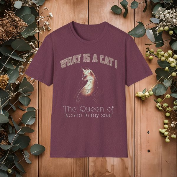 What is a Cat – The Queen of "You’re in My Seat" Cat Graphic T-Shirt | BONYTA.Online - Image 3