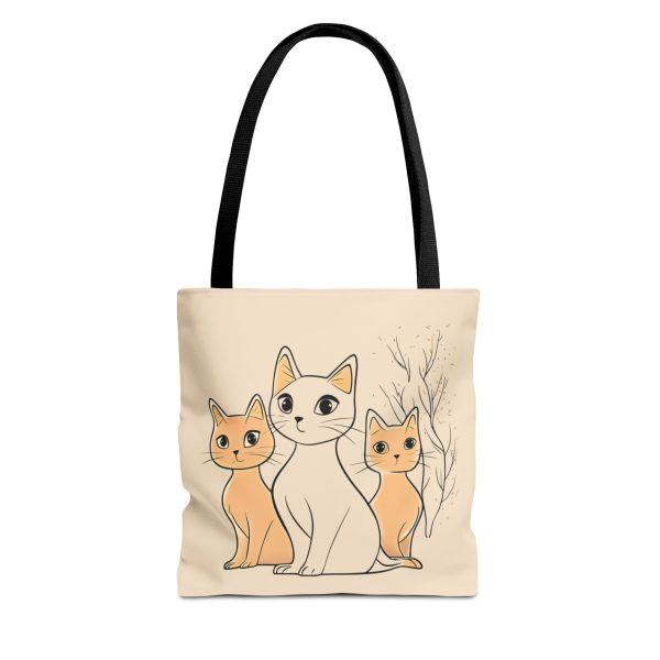 Elegant Trio Cat Tote Bag