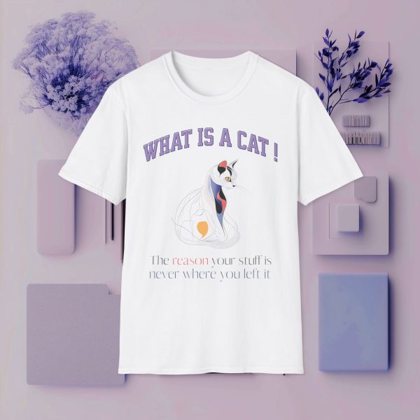 What is a Cat – The Reason Your Stuff is Never Where You Left It Cat Graphic T-Shirt | BONYTA.Online - Image 5