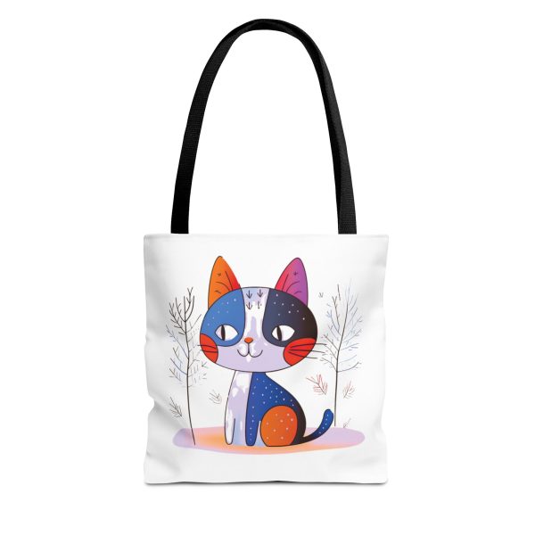 Colorful Calico Cat Forest Tote Bag