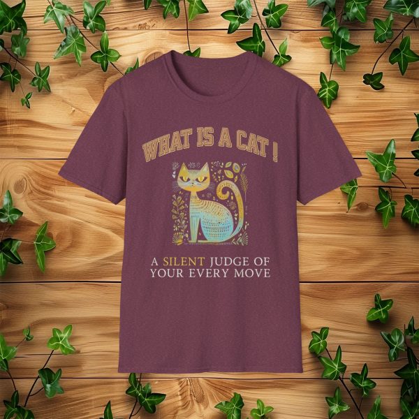 What is a Cat – A Silent Judge of Your Every Move Cat Graphic T-Shirt | BONYTA.Online