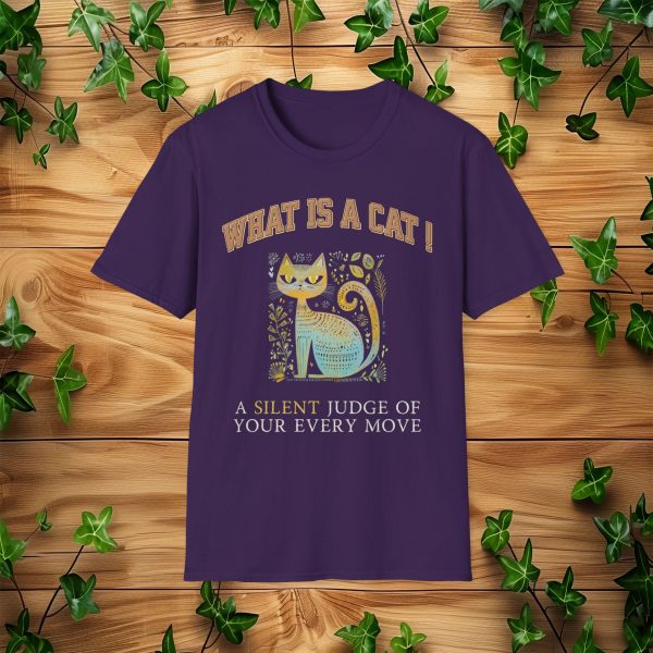 What is a Cat – A Silent Judge of Your Every Move Cat Graphic T-Shirt | BONYTA.Online - Image 12