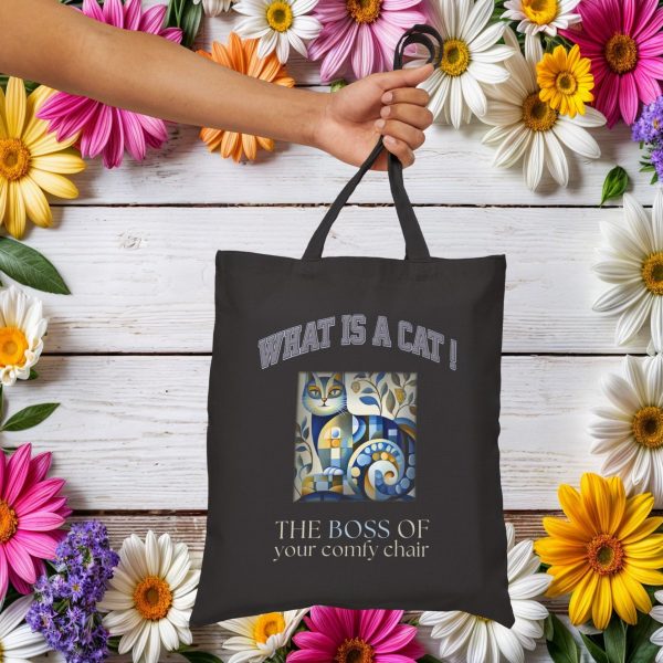 What Is a Cat? The Boss of Your Comfy Chair Tote Bag – Funny Cat Lover Gift - Image 2