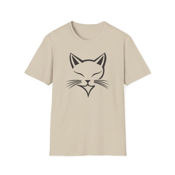 Minimalist Cat Face T-Shirt - "Cat Minimalist" Collection | BONYTA.Online