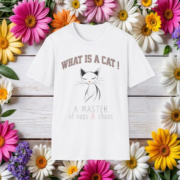 What is a Cat – A Master of Naps & Chaos Cat Graphic T-Shirt | BONYTA.Online - Image 3