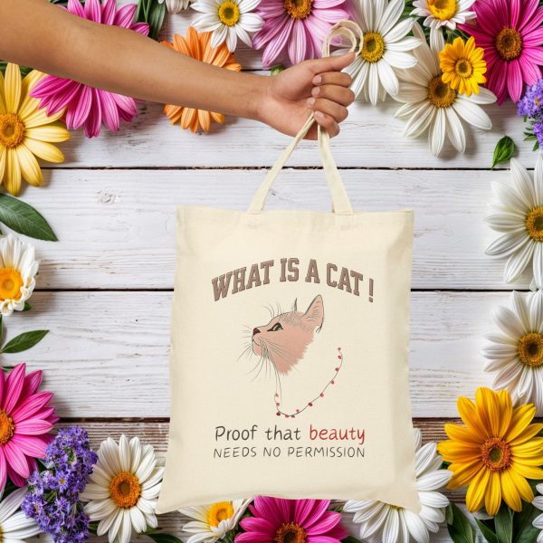 Copy of What Is a Cat? The Queen of "You're in My Seat" Tote Bag – Funny Cat Lover Gift - Image 5