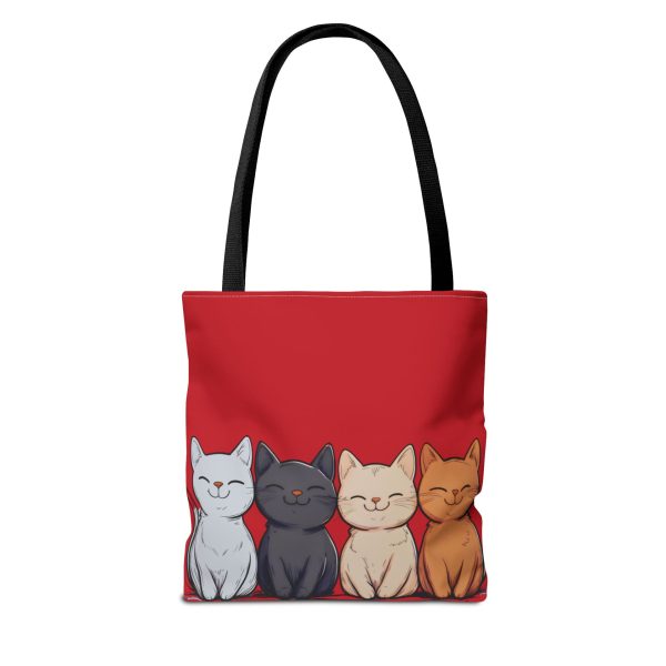 Smiling Cat Quartet Tote Bag - Image 2