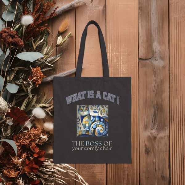 What Is a Cat? The Boss of Your Comfy Chair Tote Bag – Funny Cat Lover Gift