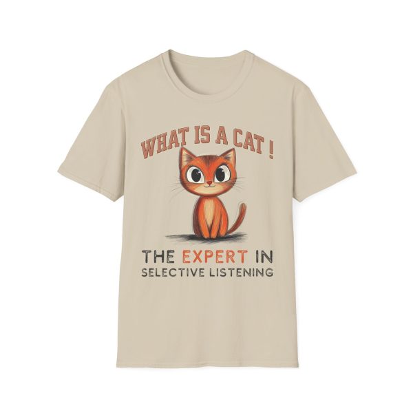 What is a Cat – The Expert in Selective Listening Cat Graphic T-Shirt | BONYTA.Online