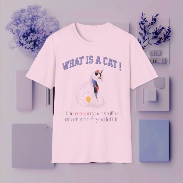 What is a Cat – The Reason Your Stuff is Never Where You Left It Cat Graphic T-Shirt | BONYTA.Online - Image 2