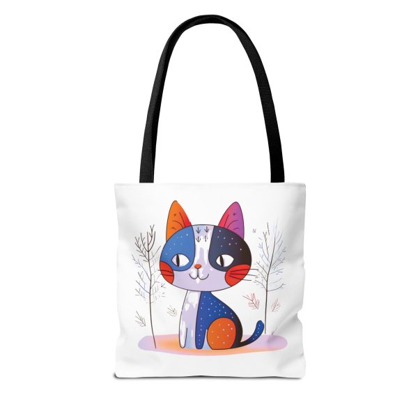 Colorful Calico Cat Forest Tote Bag - Image 2