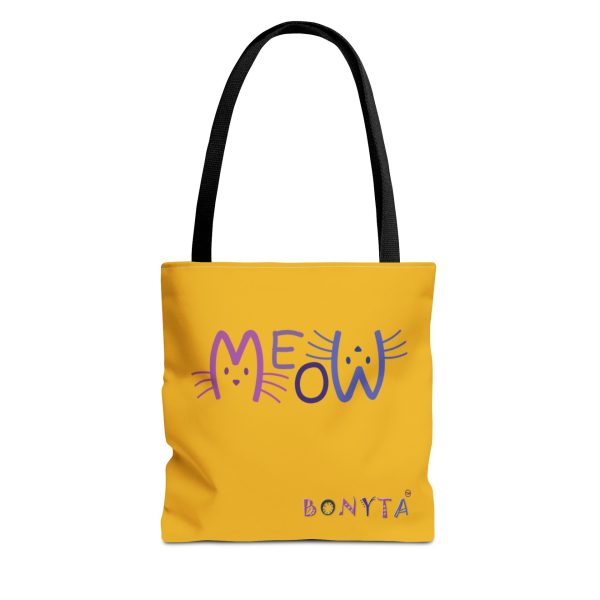 "MEOW Whisker Art" Tote Bag - Yellow Edition