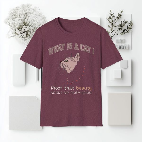 What is a Cat – Proof That Beauty Needs No Permission Cat Graphic T-Shirt | BONYTA.Online - Image 4