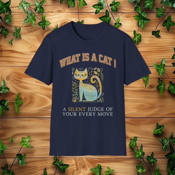 What is a Cat – A Silent Judge of Your Every Move Cat Graphic T-Shirt | BONYTA.Online - Image 2