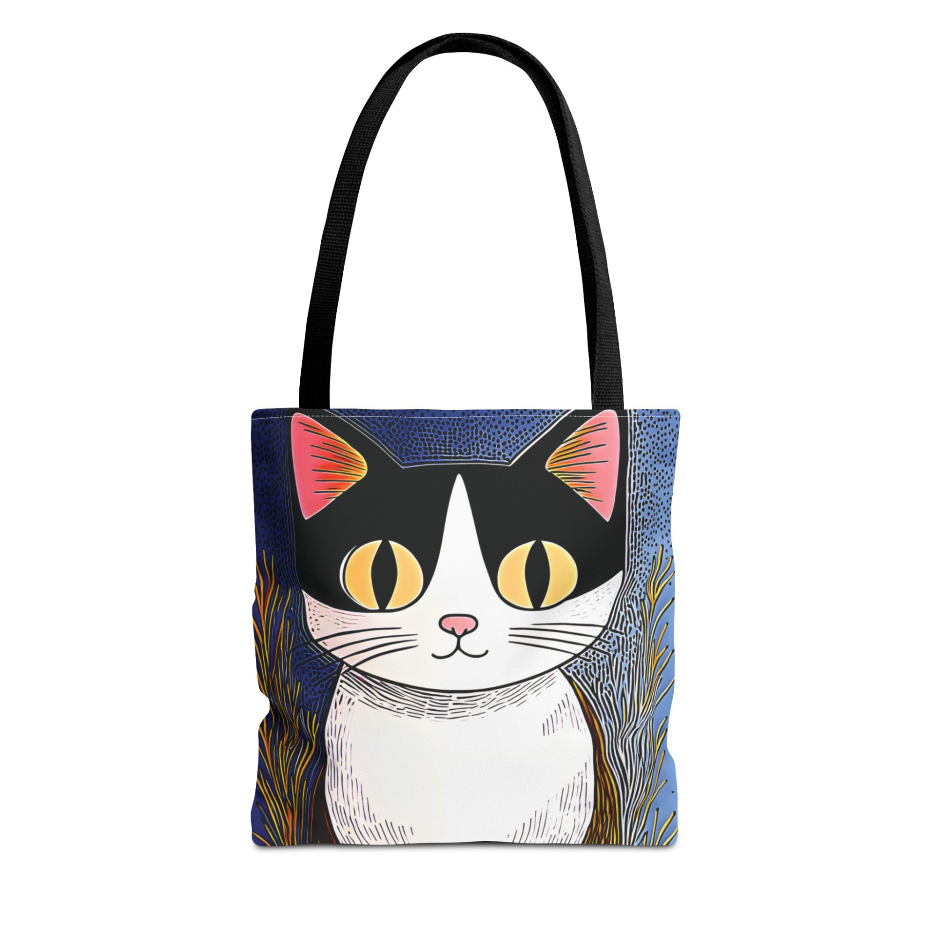 Midnight Meadow Cat Tote Bag