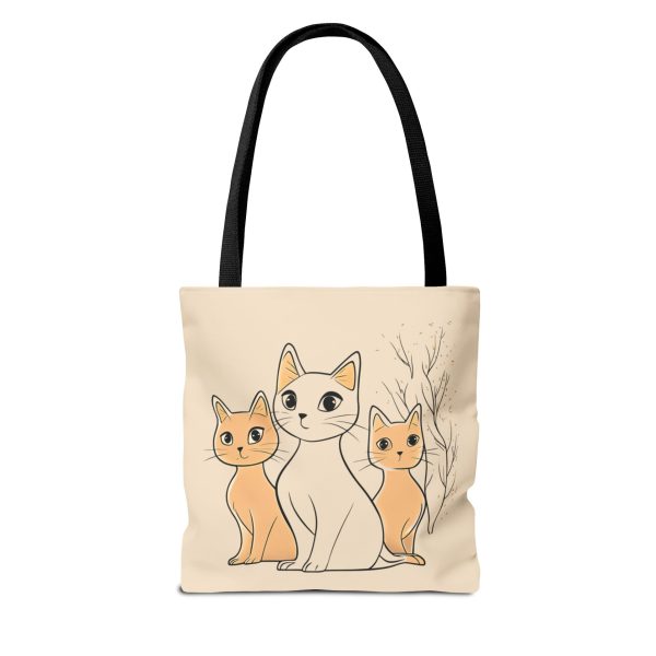 Elegant Trio Cat Tote Bag - Image 2