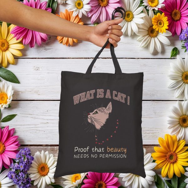 Copy of What Is a Cat? The Queen of "You're in My Seat" Tote Bag – Funny Cat Lover Gift - Image 2