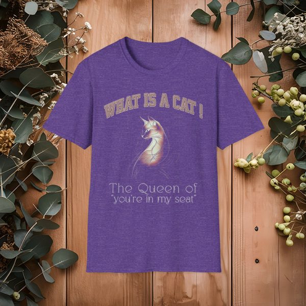 What is a Cat – The Queen of "You’re in My Seat" Cat Graphic T-Shirt | BONYTA.Online - Image 5