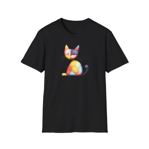 Colorful Patchwork Cat T-Shirt - Cats & Beauty Collection