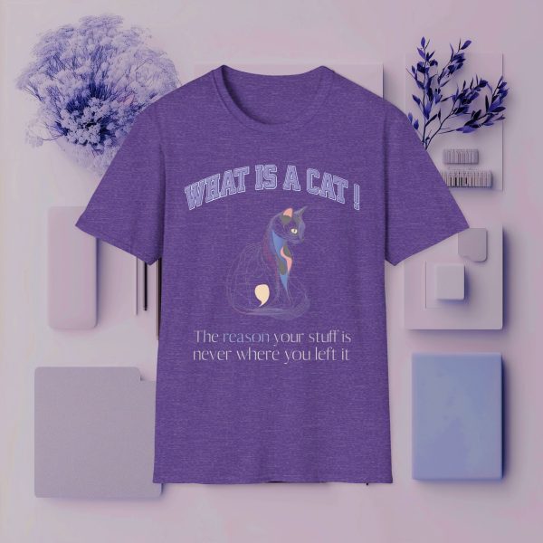 What is a Cat – The Reason Your Stuff is Never Where You Left It Cat Graphic T-Shirt | BONYTA.Online - Image 3