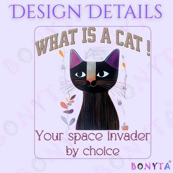 What Is a Cat? Your Space Invader by Choice Tote Bag – Funny Cat Lover Gift - Image 6