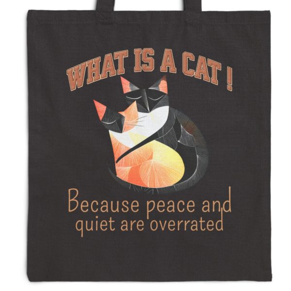 What Is a Cat? The Queen of Everything Except the Vacuum Tote Bag – Funny Cat Lover Gift - Image 8