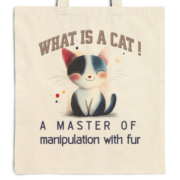 What Is a Cat? A Master of Manipulation with Fur Tote Bag – The Perfect Gift for Cat Enthusiasts - Image 9