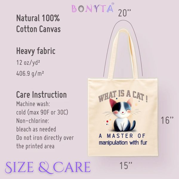 What Is a Cat? A Master of Manipulation with Fur Tote Bag – The Perfect Gift for Cat Enthusiasts - Image 7