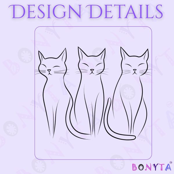 Cats Minimalism Tote Bag - Trio of Elegant Cat Silhouettes - Image 6