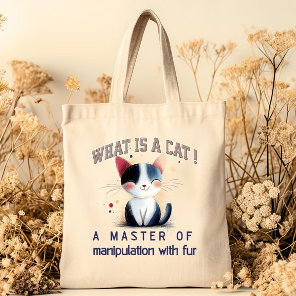 What Is a Cat? A Master of Manipulation with Fur Tote Bag – The Perfect Gift for Cat Enthusiasts - Image 4