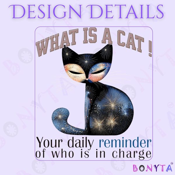 What Is a Cat? Your Daily Reminder of Who Is in Charge Tote Bag – Funny Cat Lover Gift - Image 6