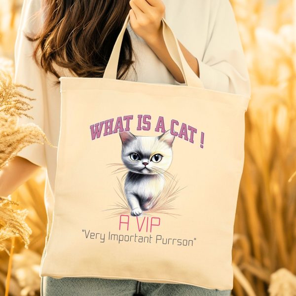 What is a Cat? A VIP (Very Important Purrson) Tote Bag - Image 5