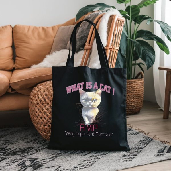 What is a Cat? A VIP (Very Important Purrson) Tote Bag - Image 4