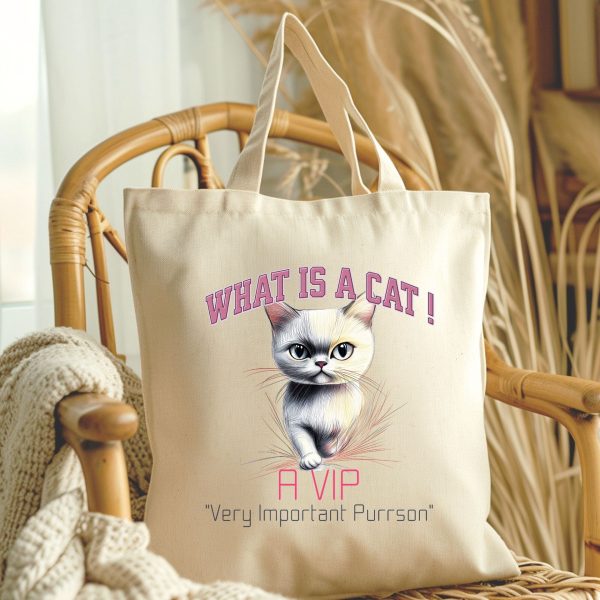 What is a Cat? A VIP (Very Important Purrson) Tote Bag