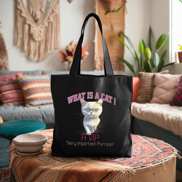 What is a Cat? A VIP (Very Important Purrson) Tote Bag - Image 2