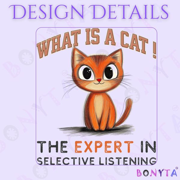 What Is a Cat? The Expert in Selective Listening Tote Bag – Funny Cat Lover Gift - Image 6