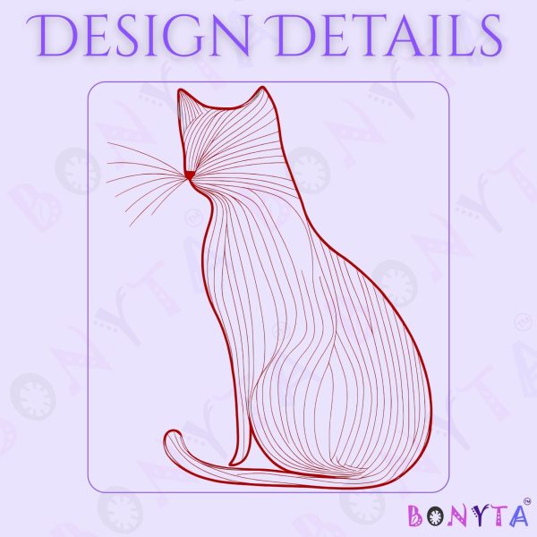 Cats Minimalism Tote Bag - Elegant Red Line Art Cat Design - Image 6