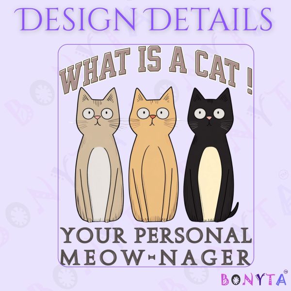 What Is a Cat? Your Personal Meow-nager Tote Bag – Funny Cat Lover Gift - Image 6